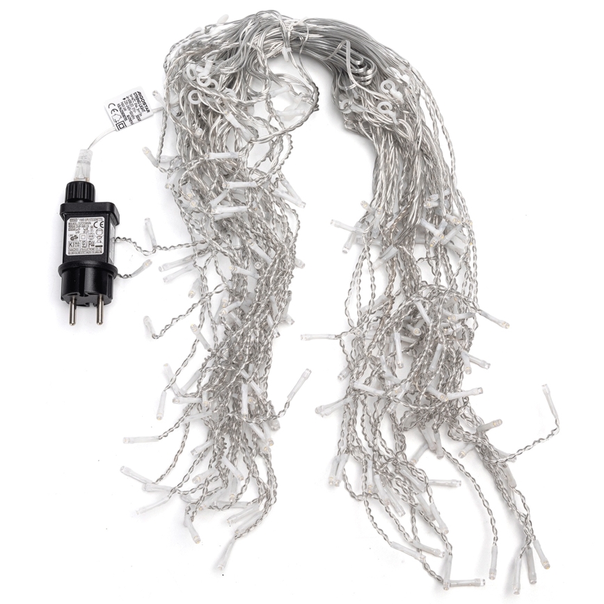 Aigostar - LED buiten kerstverlichting 200xLED/8 functies 10x0,4m IP44 warm wit
