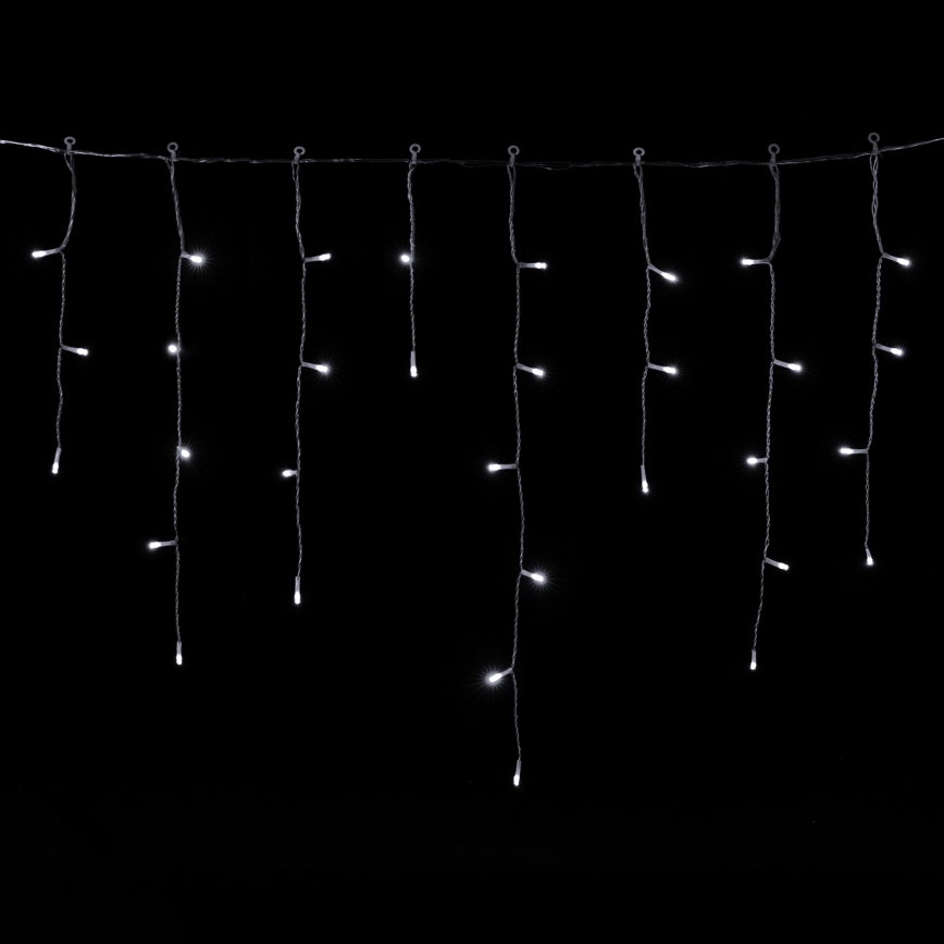 Aigostar - LED buiten kerstlichtsnoer 300xLED/8 functies 3xAA 18x0,6 m IP44 koud wit