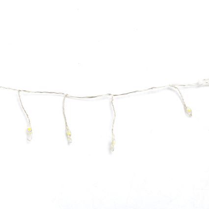 Aigostar - LED buiten kerstsnoer 300xLED/8 functies 3xAA 9,3m IP44 warm wit