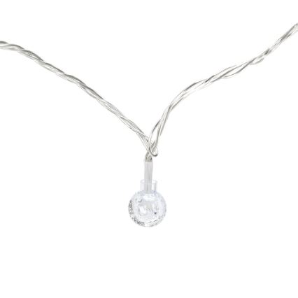 Aigostar - LED buiten kerstsnoer 50xLED/8 functies 8m IP44 koel wit