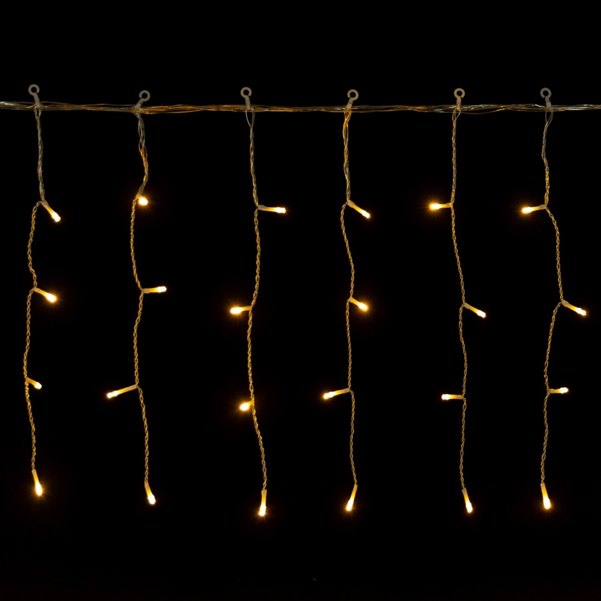 Aigostar - LED buiten kerstverlichting 100 LED / 8 functies 5 x 0,4 m IP44 warm wit