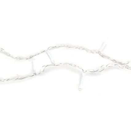 Aigostar - LED buiten kerstverlichting 100xLED/8 functies 3xAA 8x0,6m IP44 warm wit