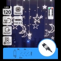 Aigostar - LED buiten kerstverlichting 120xLED/6W/230V/8 functies 3x0,6m IP44 koud wit + afstandsbediening
