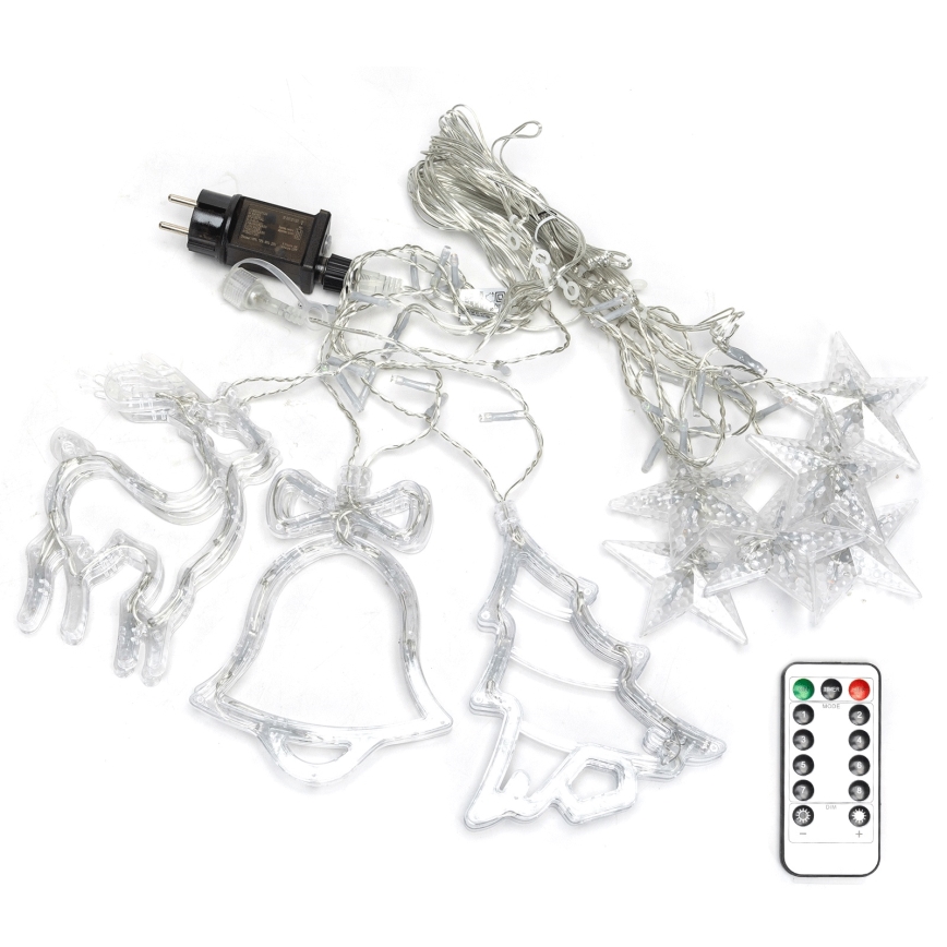 Aigostar - LED buiten kerstverlichting 120xLED/8 functies 3x0,6m IP44 warm wit + afstandsbediening