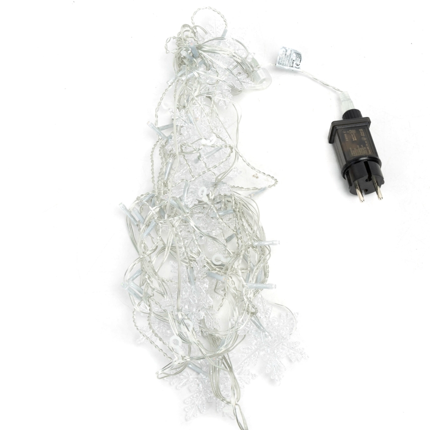 Aigostar - LED kerstsnoer voor buiten 120xLED/8 functies 3x0,7m IP44 koud wit + afstandsbediening