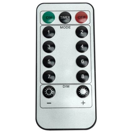 Aigostar - LED kerstsnoer voor buiten 120xLED/8 functies 3x0,7m IP44 koud wit + afstandsbediening