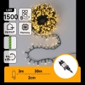Aigostar - LED buiten kerstverlichting 1500xLED/8 functies 33m IP44 warm wit