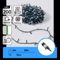Aigostar - LED Buiten Kerstverlichting 200xLED/8 functies 13m IP44 koel wit