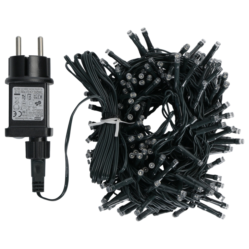 Aigostar - LED Buiten Kerstverlichting 200xLED/8 functies 13m IP44 koel wit