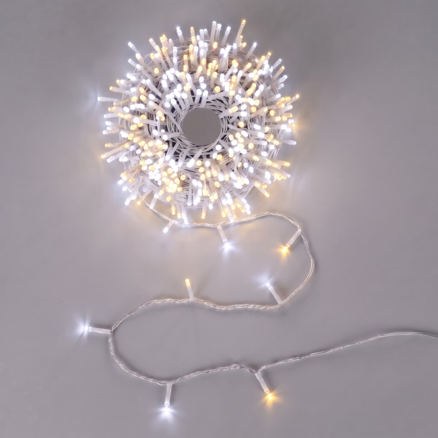 Aigostar - LED buiten kerstsnoer 200xLED/8 functies 23m IP44 warm wit/koud wit