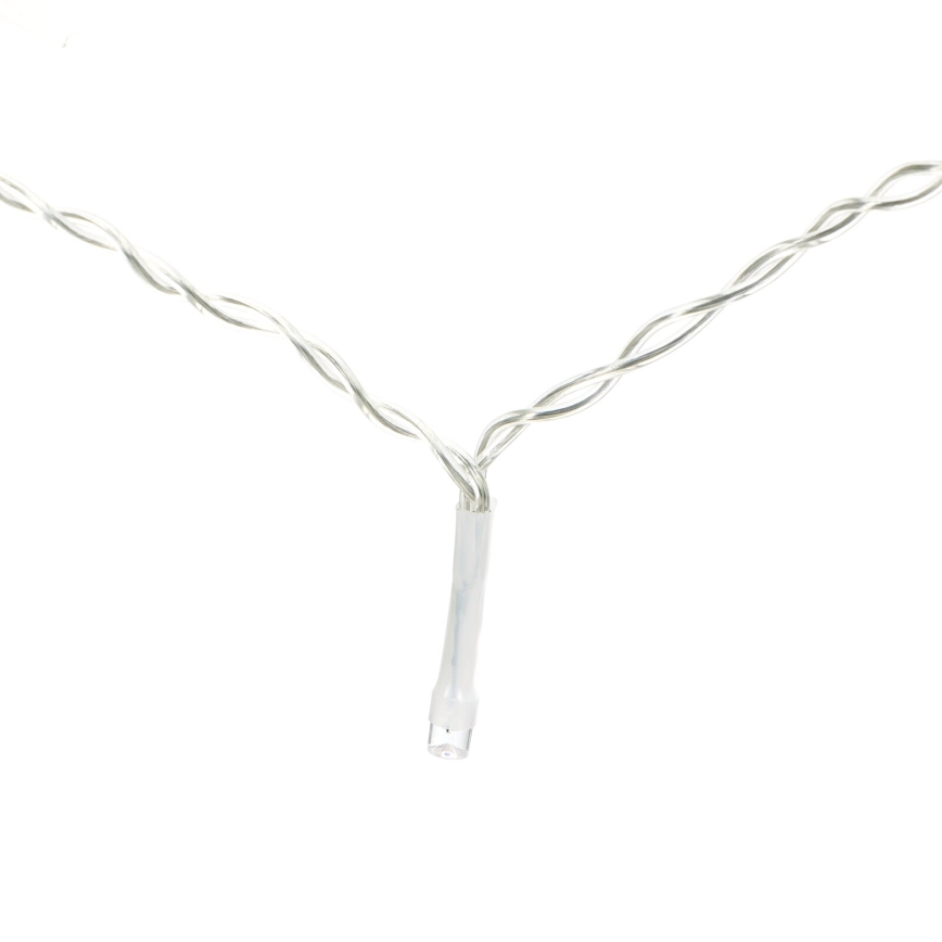 Aigostar - LED buiten kerstverlichting 200xLED/8 functies 3xAA 5x2m IP44 warm wit