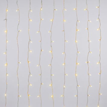 Aigostar - LED buiten kerstverlichting 200xLED/8 functies 3xAA 5x2m IP44 warm wit