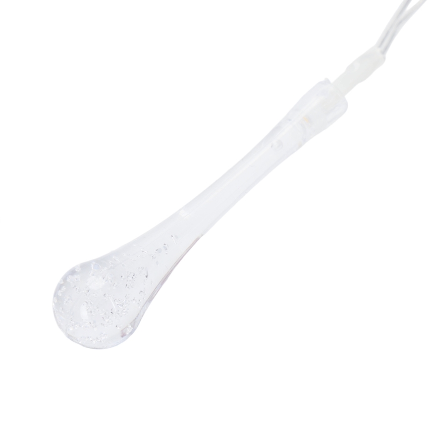 Aigostar - LED kerstsnoer voor buiten 25xLED/8 functies 3xAA 2,5 m IP44 warm wit druppels