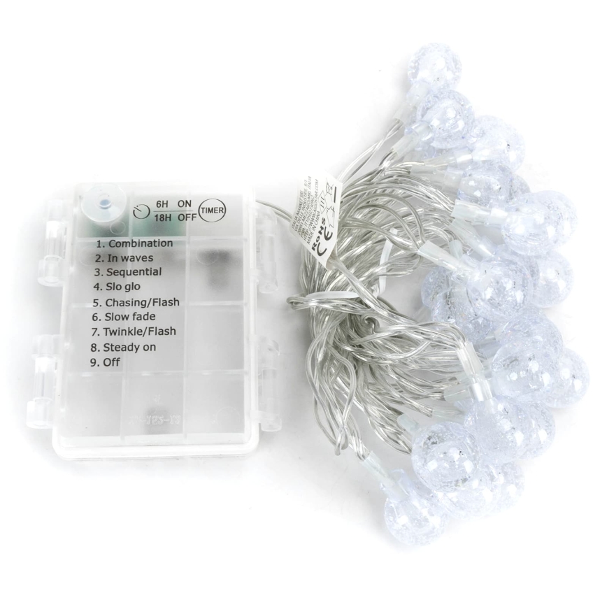 Aigostar - LED buiten kerstverlichting 25xLED/8 functies 3xAA 2,8m IP44 meerkleurig