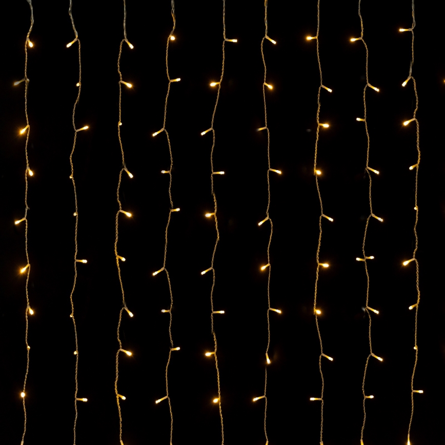 Aigostar - LED buiten kerstverlichting 288xLED 1,5x1,8m IP44 warm wit