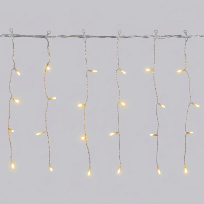 Aigostar - LED Buiten kerstverlichting 300xLED/8 functies 18x0,4m IP44 warm wit