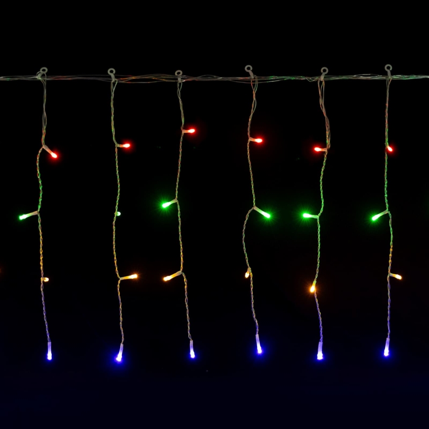 Aigostar - LED kerstsnoer voor buiten 300xLED/8 functies 3xAA 18x0,4m IP44 meerkleurig