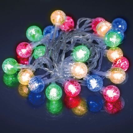 Aigostar - LED buiten kerstverlichting 50xLED/8 functies 3xAA 5,3 m IP44 meerkleurig