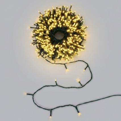 Aigostar - LED buiten kerstverlichting 750xLED/8 functies 78m IP44 warm wit