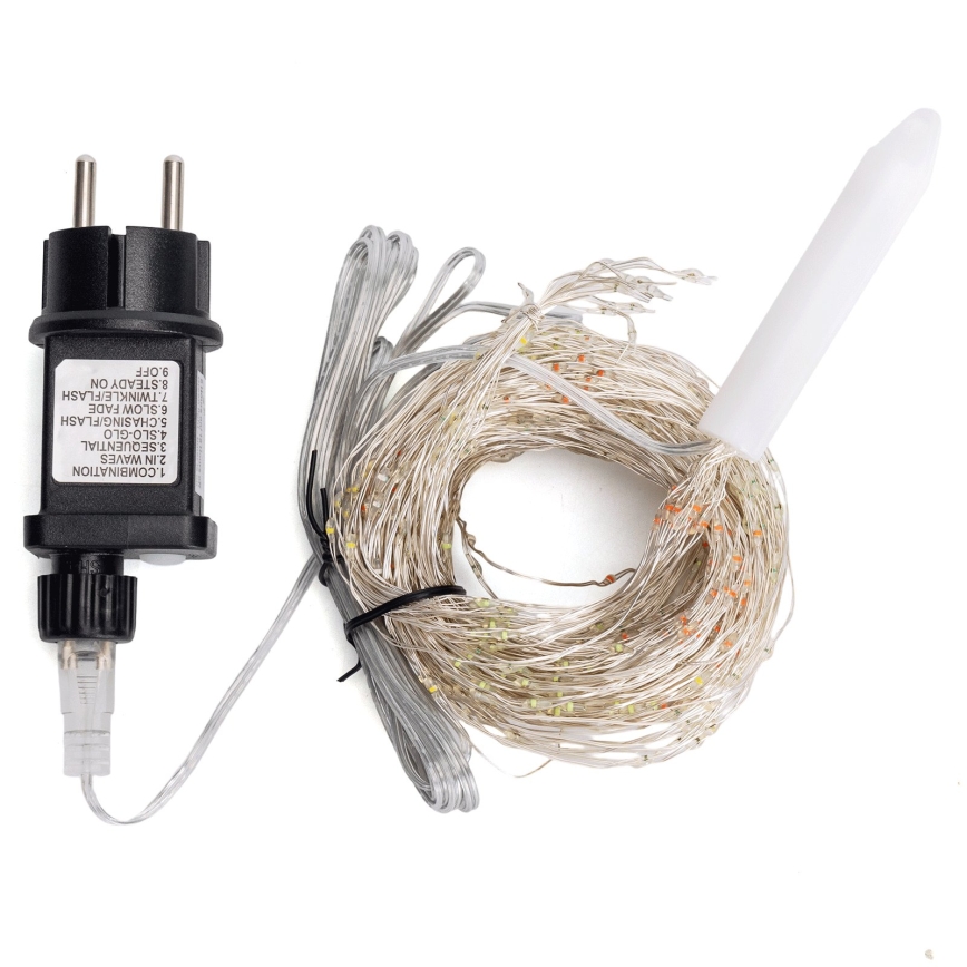 Aigostar - LED Buiten kerstverlichting 900xLED/8 functies 6m IP44 meerkleurig