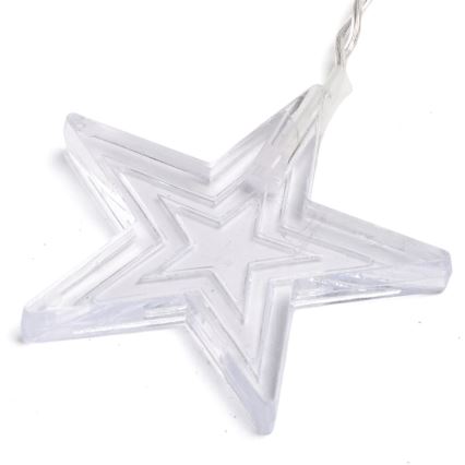 Aigostar - LED buitensnoer 168xLED/8 functies 3x1,5m IP44 warmwit sterren