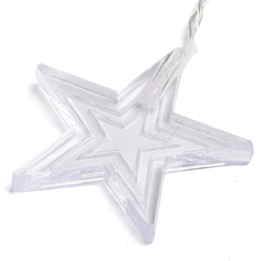 Aigostar - LED buitensnoer 168xLED/8 functies 3x1,5m IP44 warmwit sterren