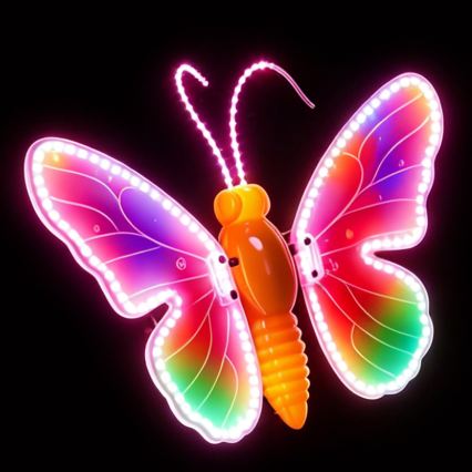 Aigostar - LED buitendecoratie 162xLED 42 cm IP44 vlinder/meerkleurig