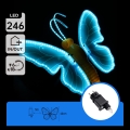 Aigostar - LED buitendecoratie 246xLED/9W/230V 42 cm IP44 vlinder/blauw
