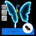 Aigostar - LED buitendecoratie 372xLED 60 cm IP44 vlinder/blauw