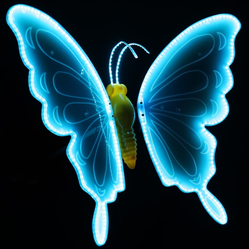 Aigostar - LED buitendecoratie 372xLED 60 cm IP44 vlinder/blauw