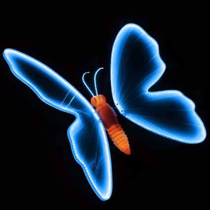 Aigostar - LED buitendecoratie 468xLED 75 cm IP44 vlinder/blauw
