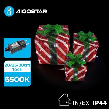 Aigostar- LED-buitenkerstdecoratie 3,6W/31/230V 6500K 20/25/30cm IP44 cadeaus