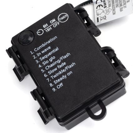 Aigostar - LED buitenslinger 150xLED/8 functies 3xAA 15,3m IP44 warm wit