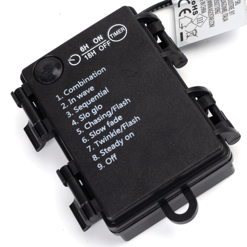 Aigostar - LED buitenslinger 150xLED/8 functies 3xAA 15,3m IP44 warm wit