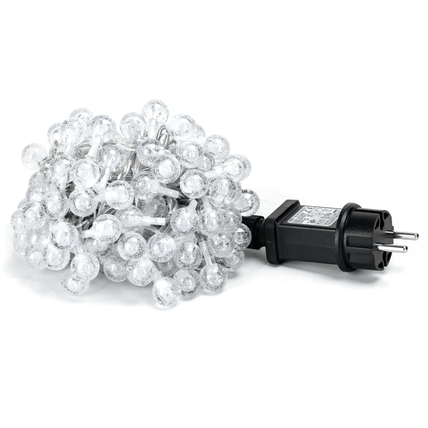 Aigostar - LED buitensnoer 50xLED/8 functies 8m IP44 koud wit