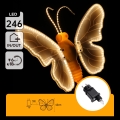 Aigostar - LED Décoration extérieure 246xLED/9W/230V 42 cm IP44 papillon/multicolore