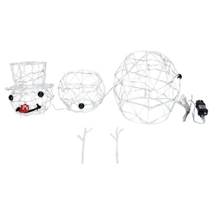 Aigostar - LED Décoration de Noël extérieure LED/3,6W/31/230V 2700K 60 cm IP44 bonhomme de neige