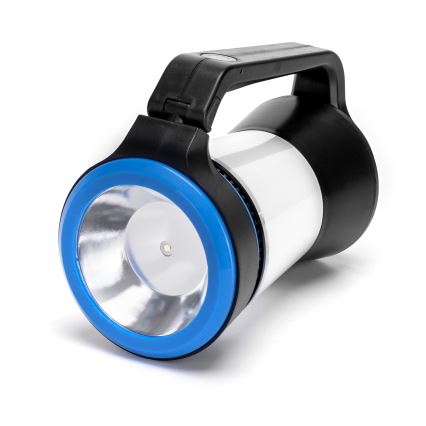 Aigostar - LED Dimbaar kamperen flashlight 3in1 LED/3xAA zwart/blauw