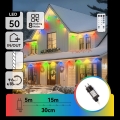Aigostar - LED dimbaar kerstsnoer voor buiten 50xLED/8 functies 20m IP44 meerkleurig + afstandsbediening