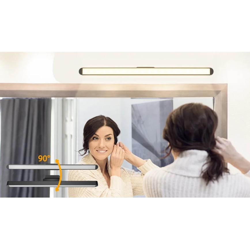 Aigostar - LED Dimbaar oplaadbaar spiegel verlichting LED/2,9W/5V 2000 mAh