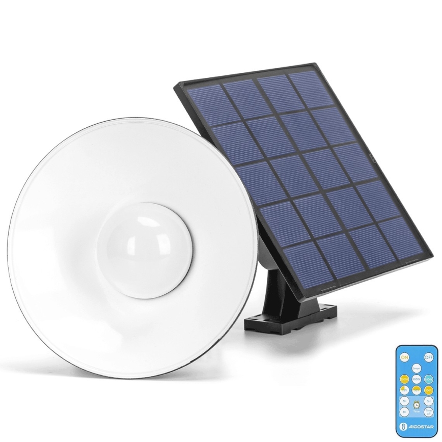 Aigostar - LED Dimbaar zonne- Hanglamp aan een touw LED/3,2V 3000K/4000K/6500K 5000 mAh IP65 + afstandsbediening