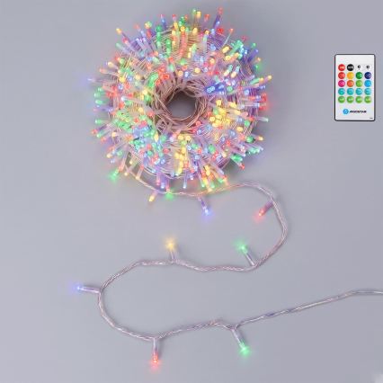 Aigostar - Dimbare LED buiten kerstverlichting met bewegingssensor 100xLED/3xAA 12m meerkleurig + afstandsbediening