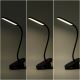 Aigostar - LED Dimbare oplaadbare tafellamp met clip LED/2,5W/5V zwart