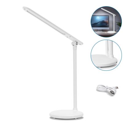 Aigostar - LED Dimbare oplaadbare touch tafellamp LED/3W/5V 2700/4000/6500K 1800 mAh