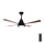 Aigostar - LED dimbare plafondventilator LED/24W/230V 2700-6500K 132cm + afstandsbediening