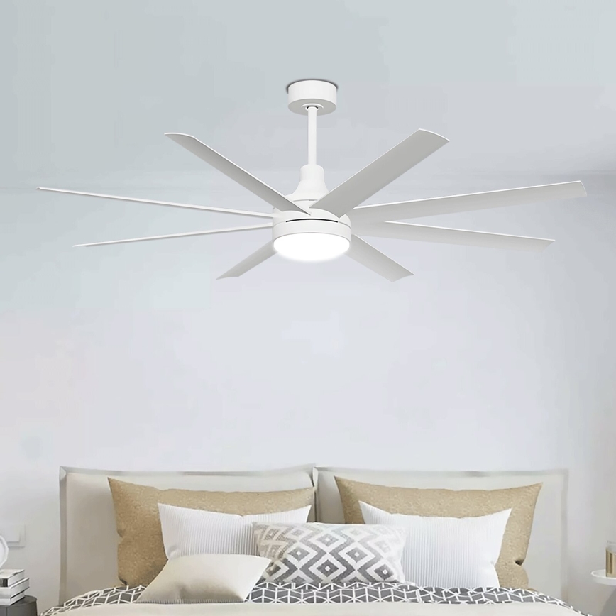 Aigostar - LED dimbare plafondventilator LED/24W/230V 2700-6500K diameter 165 cm + afstandsbediening wit