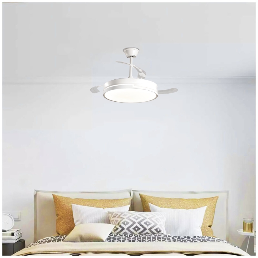 Aigostar - LED dimbare plafondventilator LED/36W/230V 2700-6500K diameter 107 cm + afstandsbediening wit