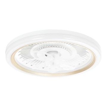 Aigostar - LED dimbare plafondventilator LED/40W/230V 2700/4000/6500K diameter 50 cm + afstandsbediening wit