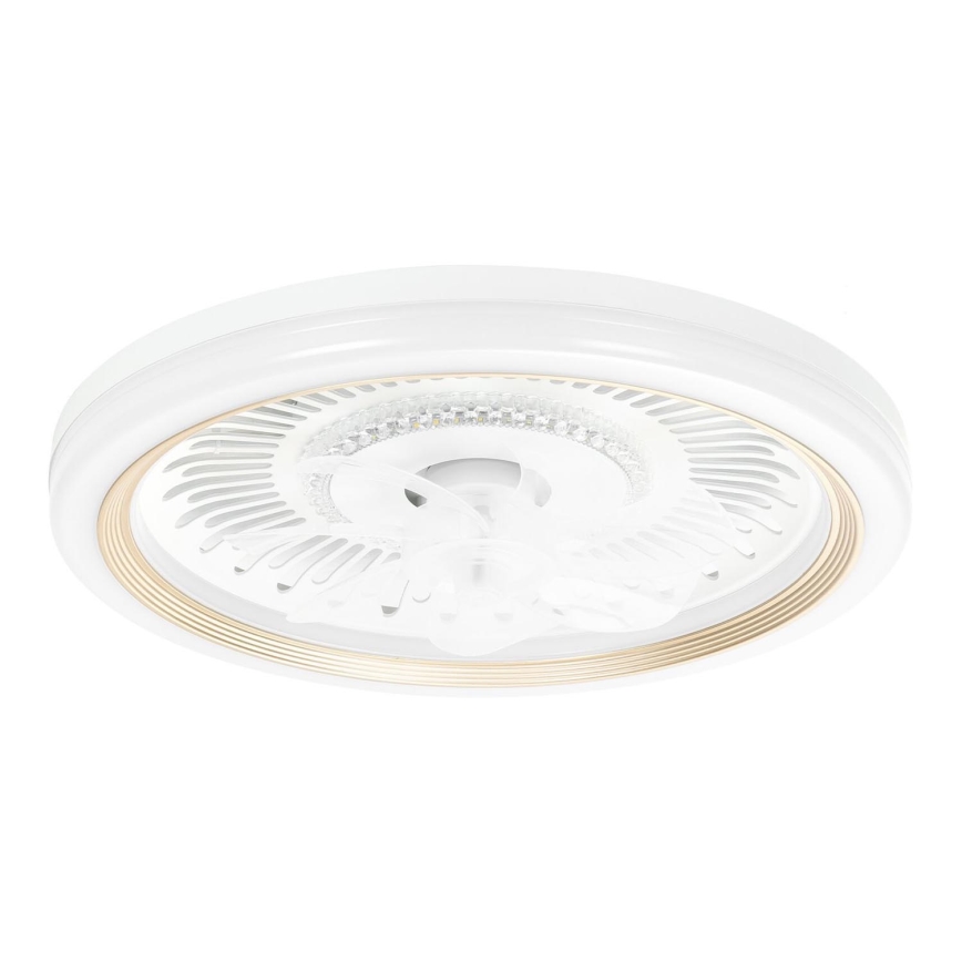 Aigostar - LED dimbare plafondventilator LED/40W/230V 2700/4000/6500K diameter 50 cm + afstandsbediening wit