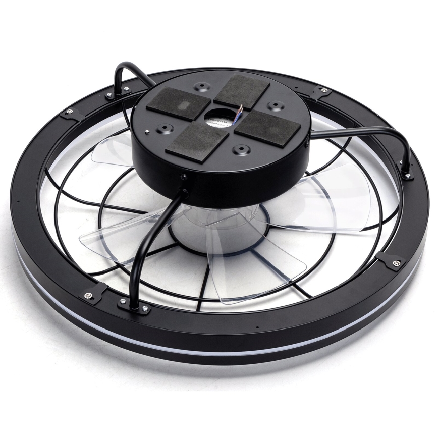 Aigostar - LED dimbare plafondventilator LED/40W/230V 2700-6500K diameter 48 cm + afstandsbediening zwart